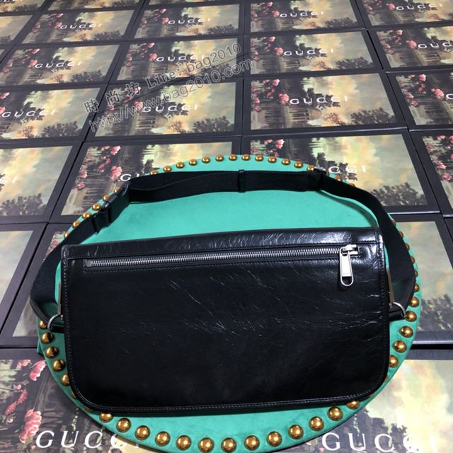 Gucci包 古馳男包 575837克皮 進口牛皮 Gucci男腰包 Gucci男挎包  gudj1310